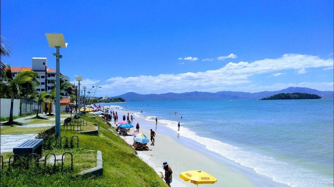 Apartamento Com Vista Do Mar Em Residencial Com Piscina Florianópolis 외부 사진