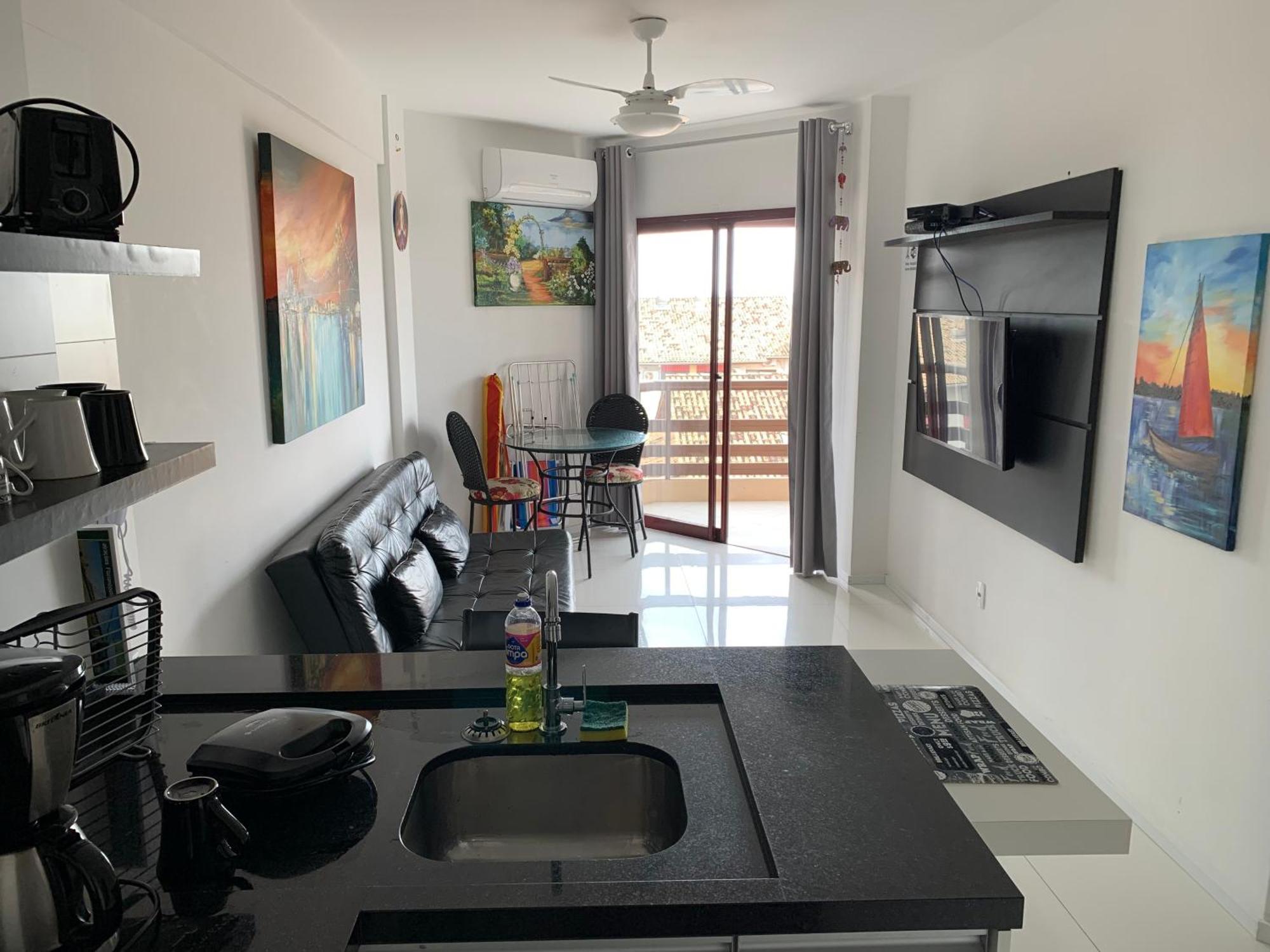 Apartamento Com Vista Do Mar Em Residencial Com Piscina Florianópolis 외부 사진