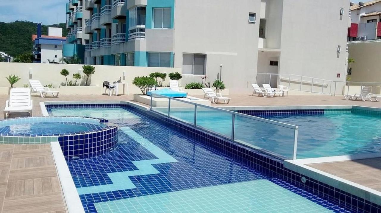 Apartamento Com Vista Do Mar Em Residencial Com Piscina Florianópolis 외부 사진