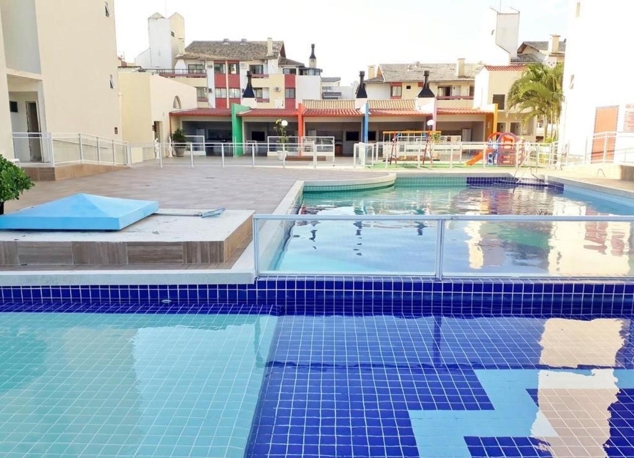 Apartamento Com Vista Do Mar Em Residencial Com Piscina Florianópolis 외부 사진